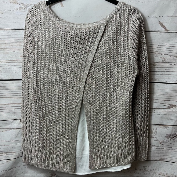 Nwot Whbm Sequin Twofer Sweater - Picture 8 of 10